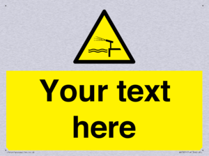 Custom warning water cannon